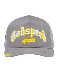 Godspeed Forever Trucker Hat Grey/Yellow