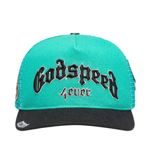 Godspeed Forever Trucker Hat Turquoise/Black