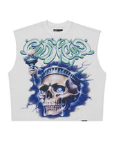 Godspeed Liberty Tears Sleeveless Tee White
