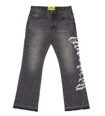 Godspeed OG Logo Flared Denim Black Wash