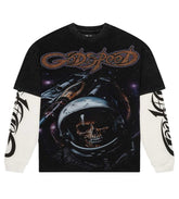 Godspeed Space Traveler Layered Tee Black