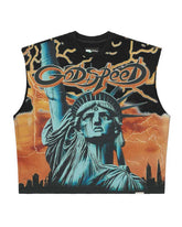 Godspeed Voltage Sleeveless Tee Black/Orange