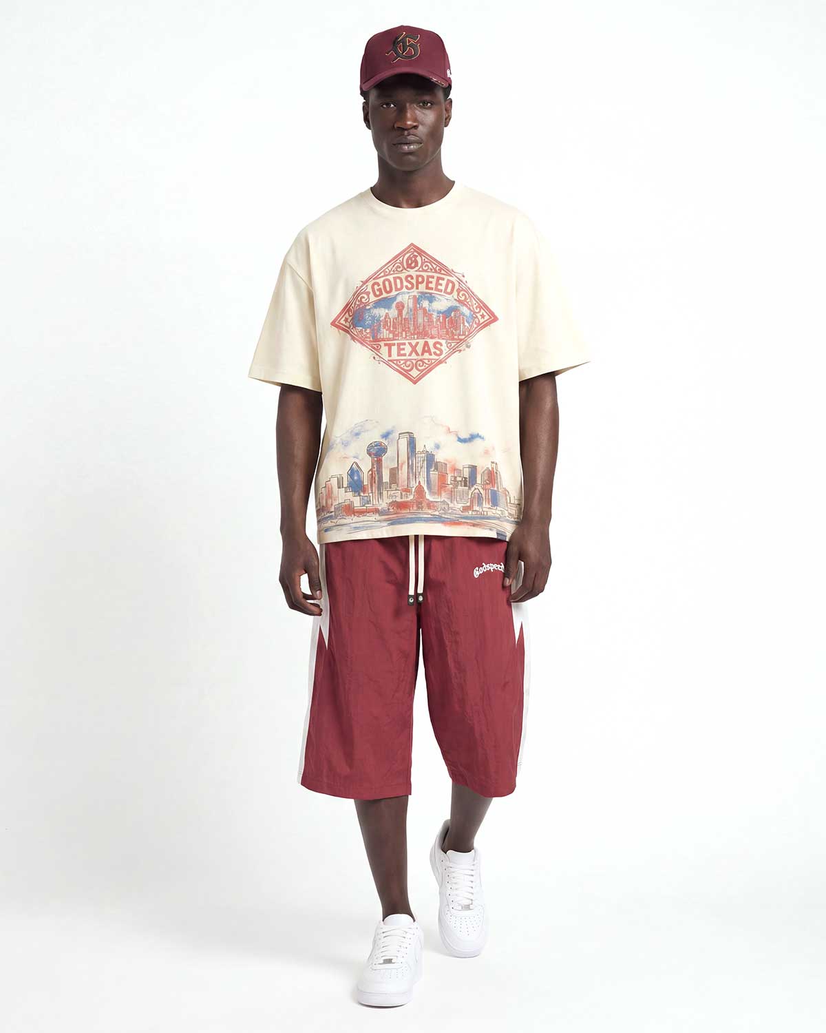 Godspeed Anvil 3QTR Shorts Red