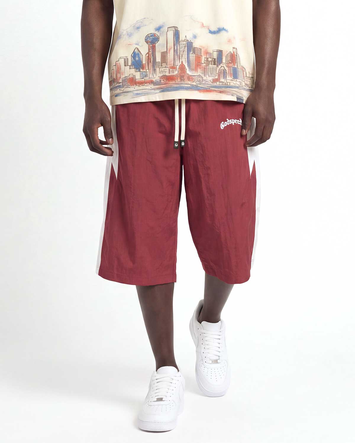 Godspeed Anvil 3QTR Shorts Red