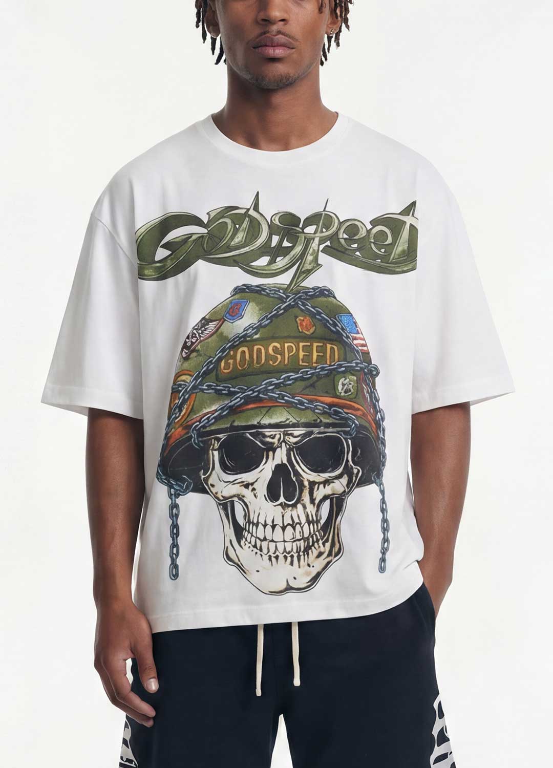 Godspeed Badges Of Honor II NG Tee White