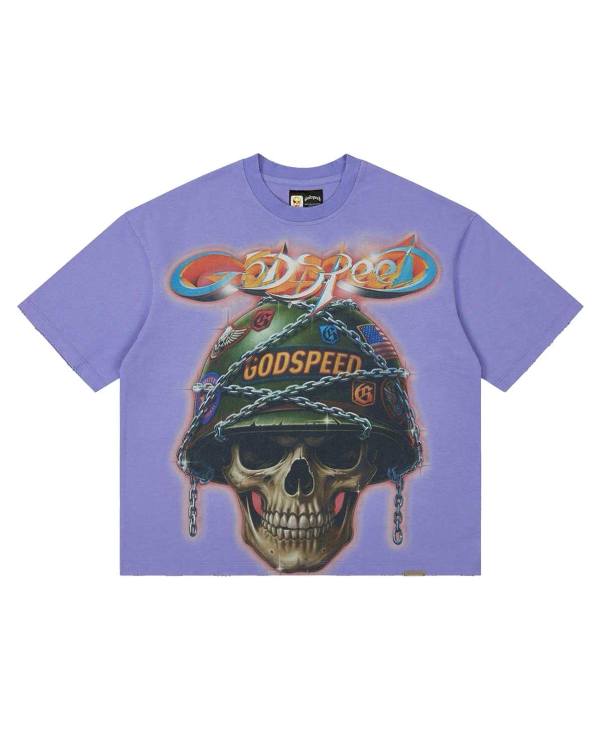Godspeed Badges Of Honor Tee Lavender