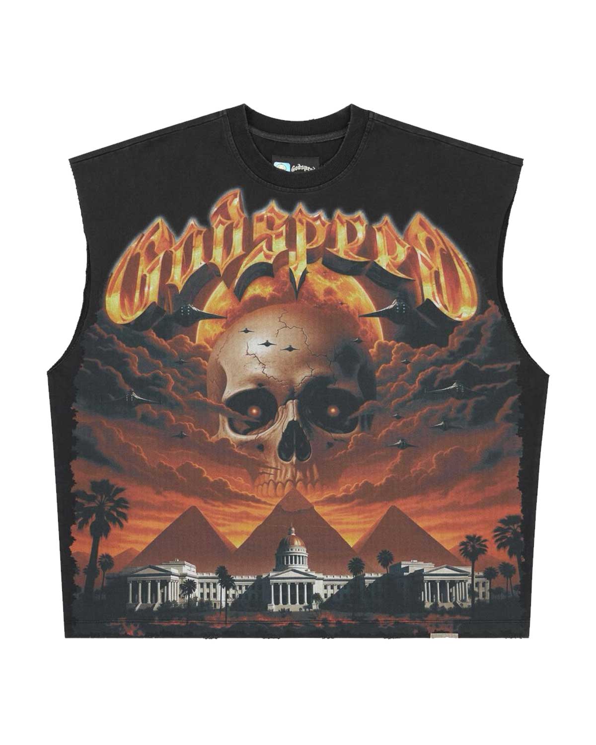 Godspeed Echoes Of Empire Sleeveless Tee Black