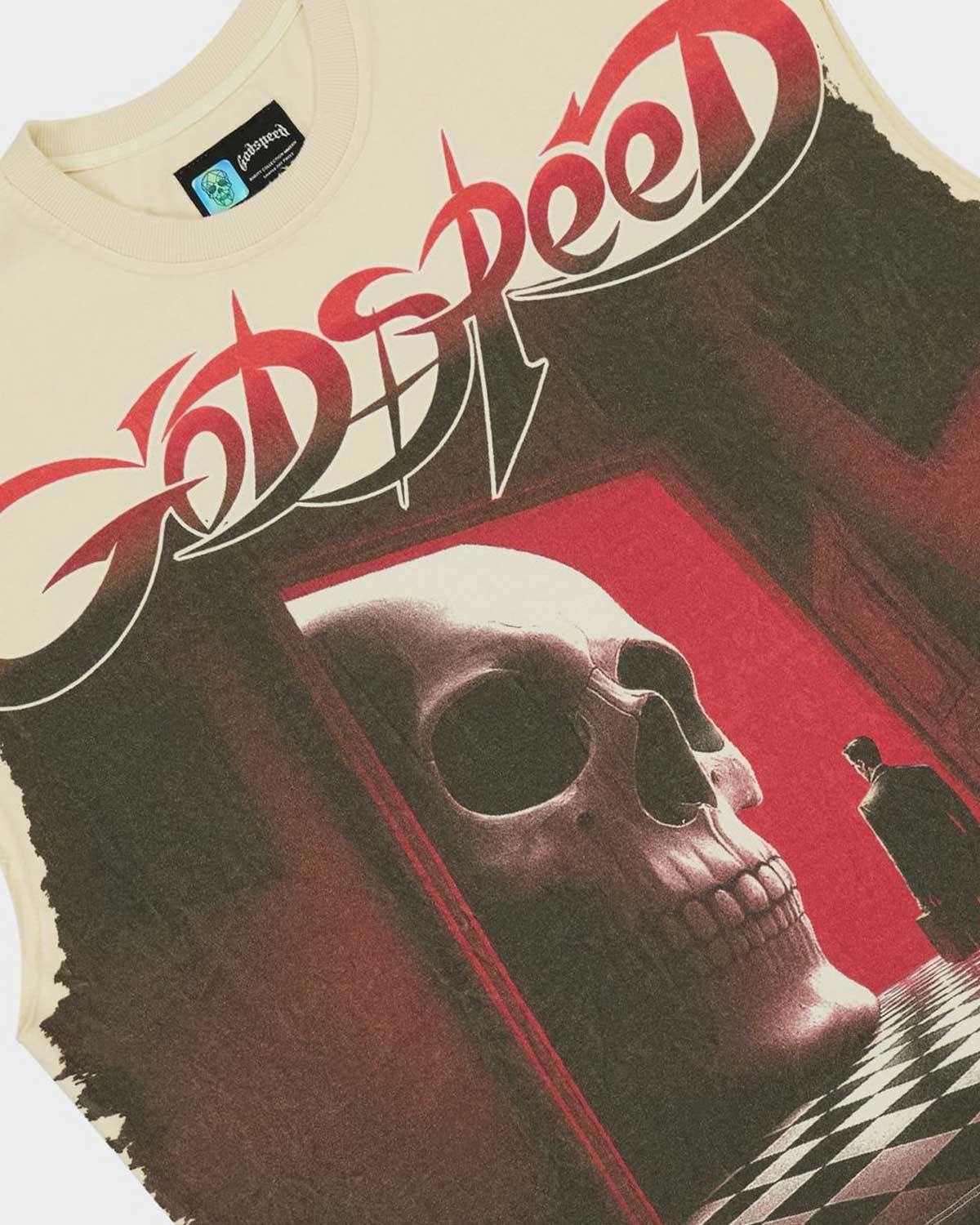 Godspeed Fate's Doorstep Sleeveless Tee Bone