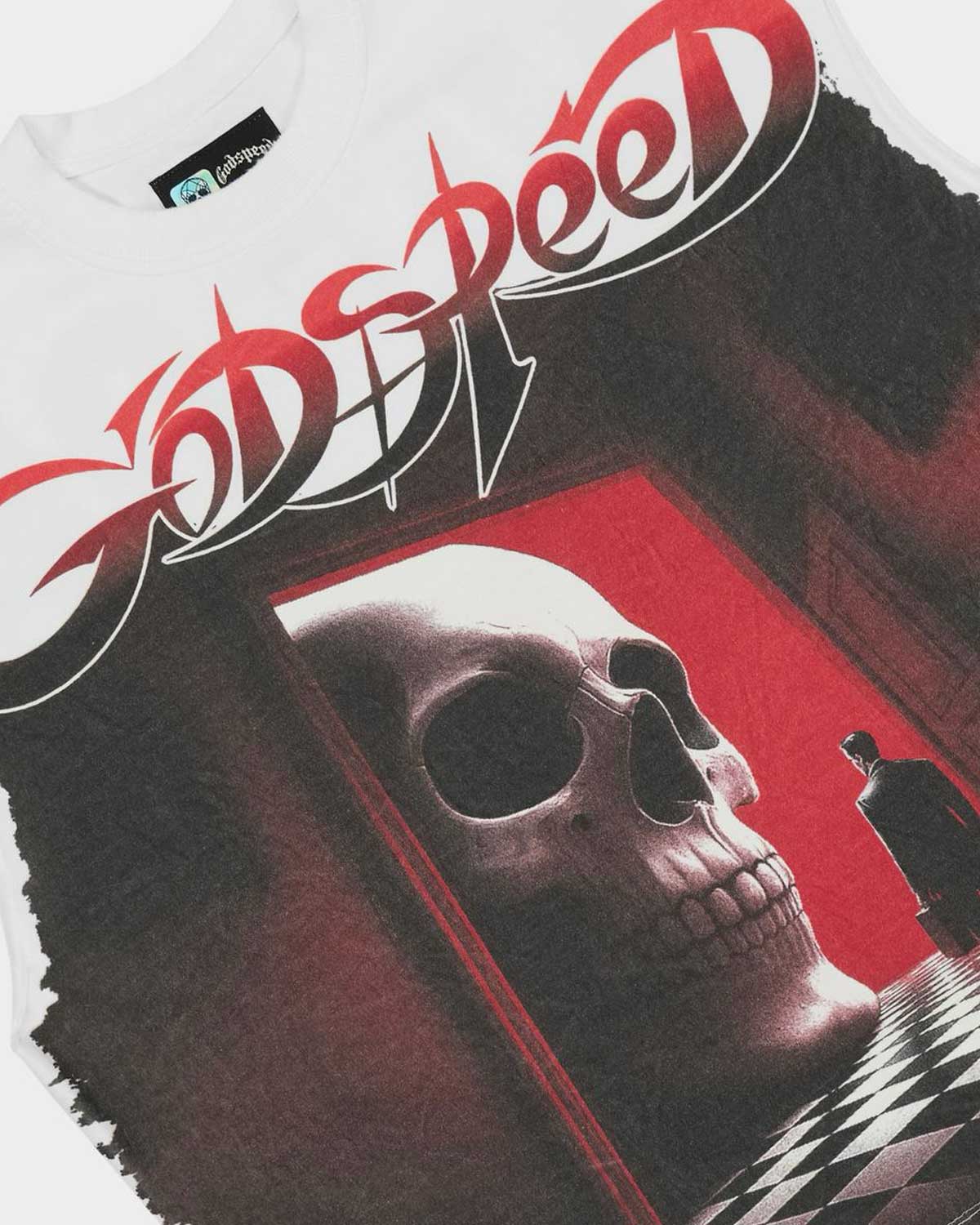 Godspeed Fate's Doorstep Sleeveless Tee White