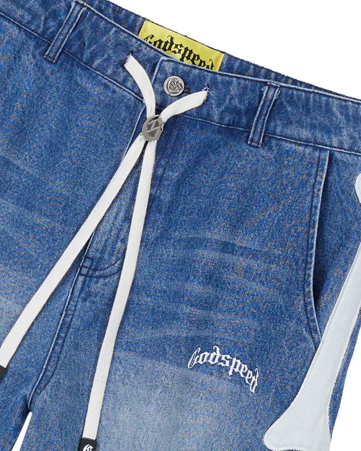 Godspeed Femur Denim Shorts Blue