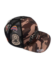 Godspeed Forever Trucker Hat Brown/Green Camo