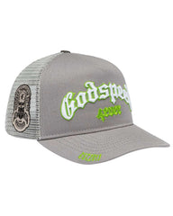 Godspeed Forever Trucker Hat Grey/Lime