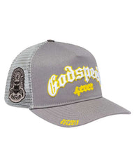 Godspeed Forever Trucker Hat Grey/Yellow