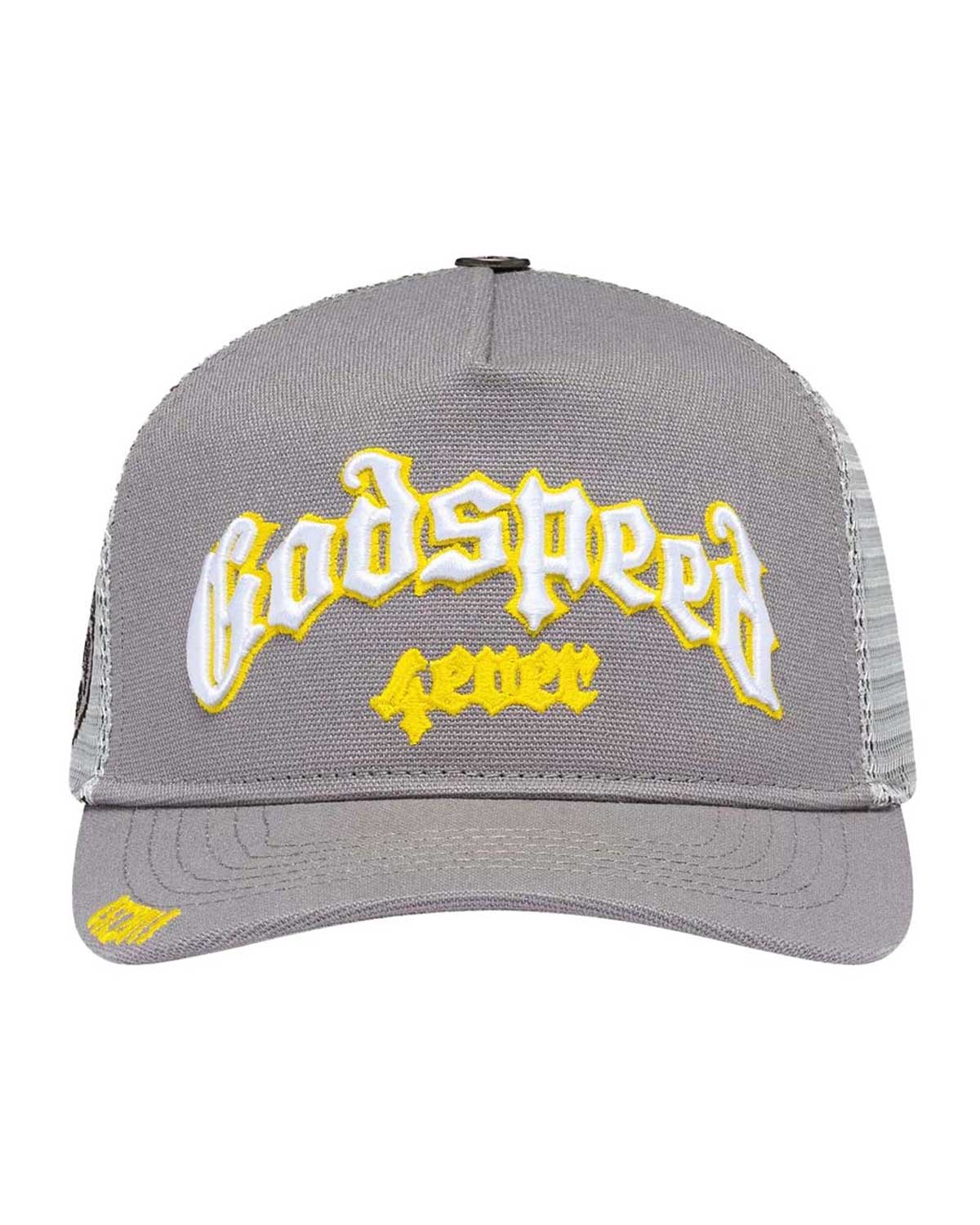 Godspeed Forever Trucker Hat Grey/Yellow