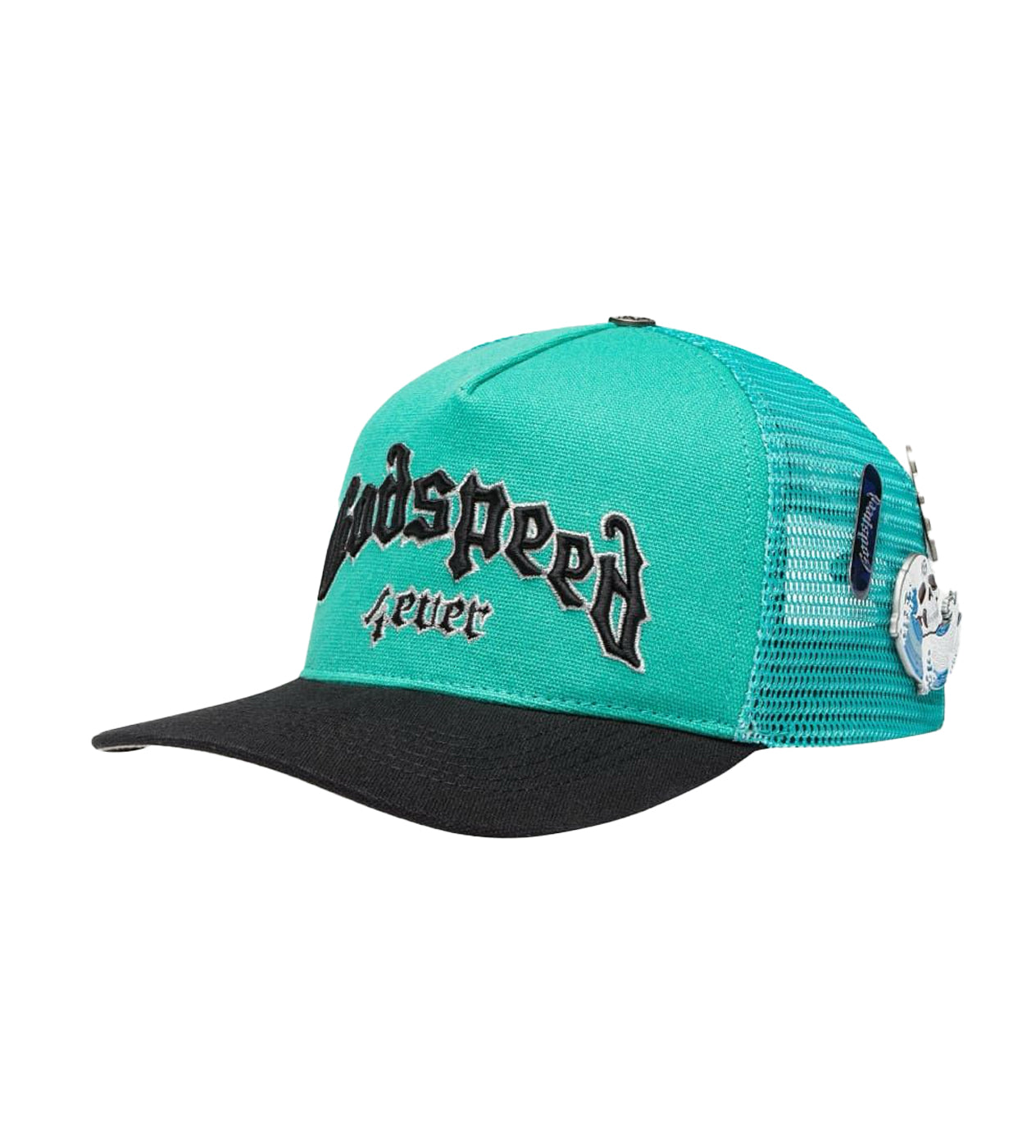 Godspeed Forever Trucker Hat Turquoise/Black