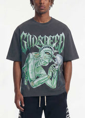 Godspeed Freedoms Protocol Tee Grey