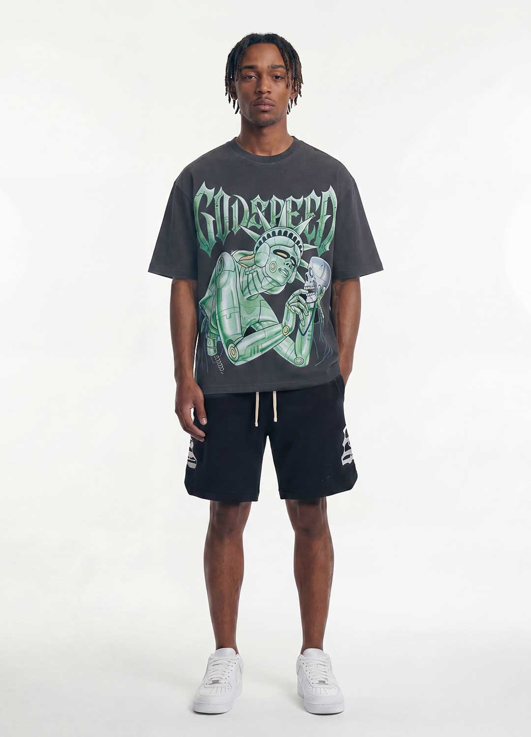 Godspeed Freedoms Protocol Tee Grey