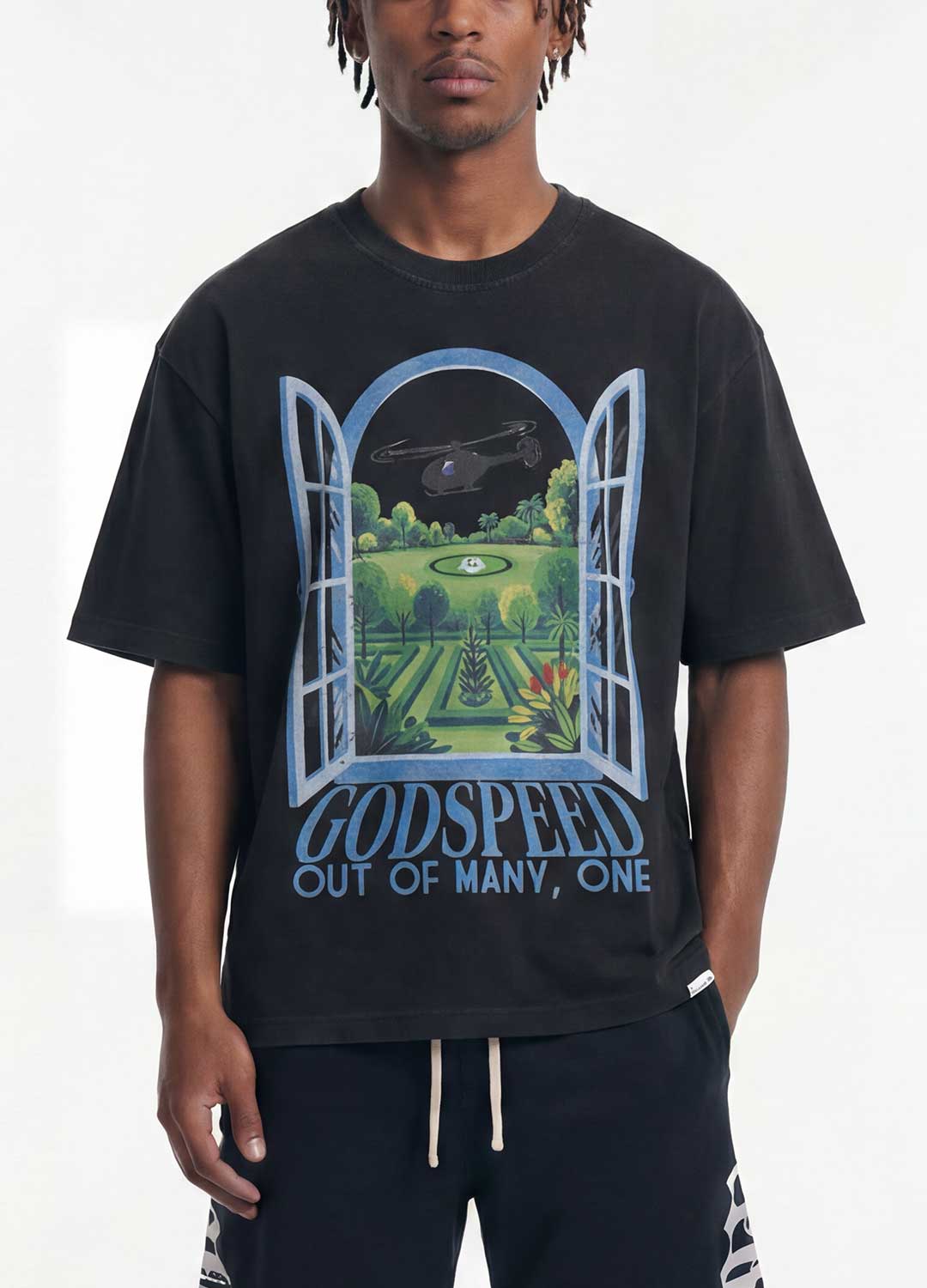 Godspeed Helipad Dreams Tee Black