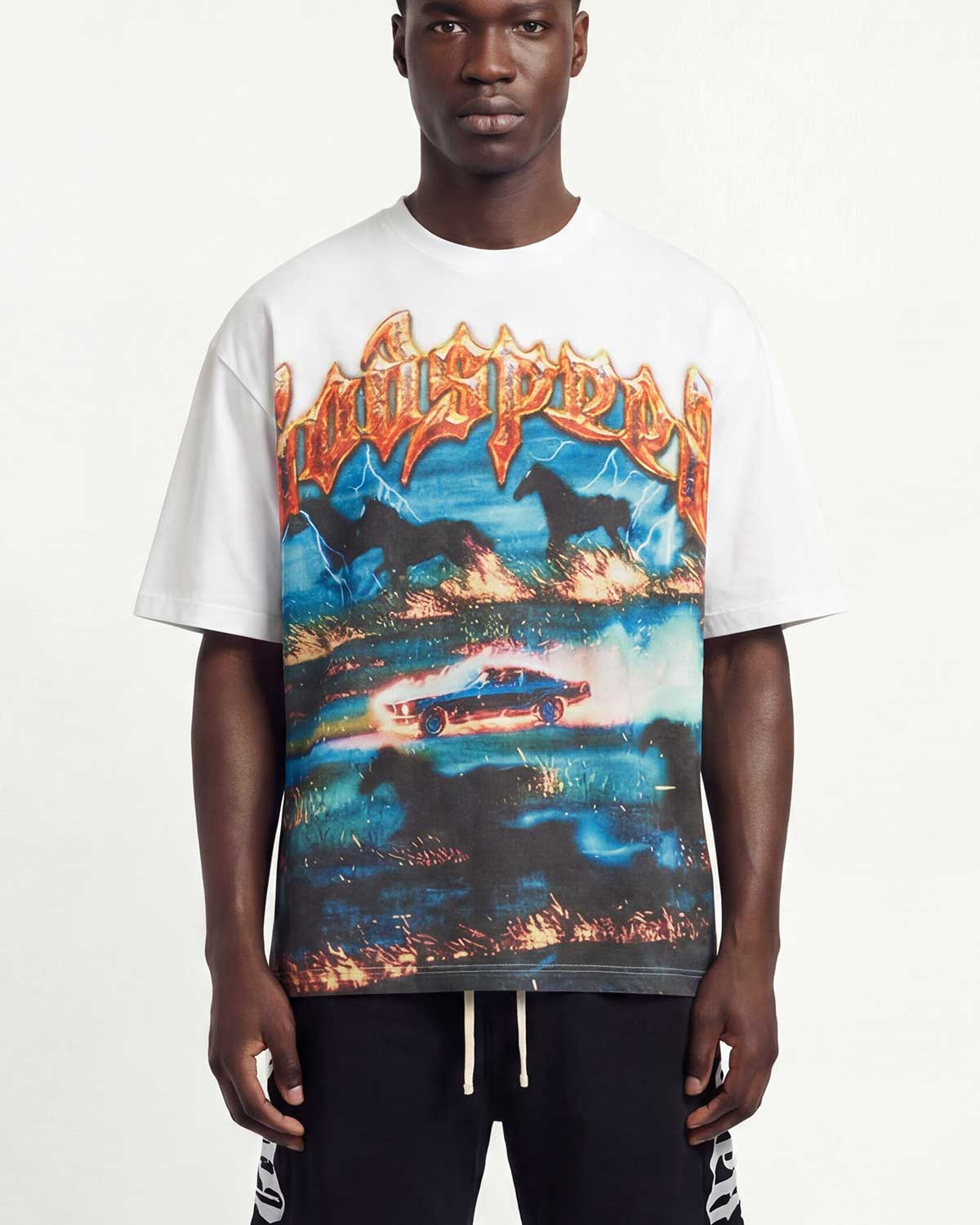 Godspeed Horsepower Tee White