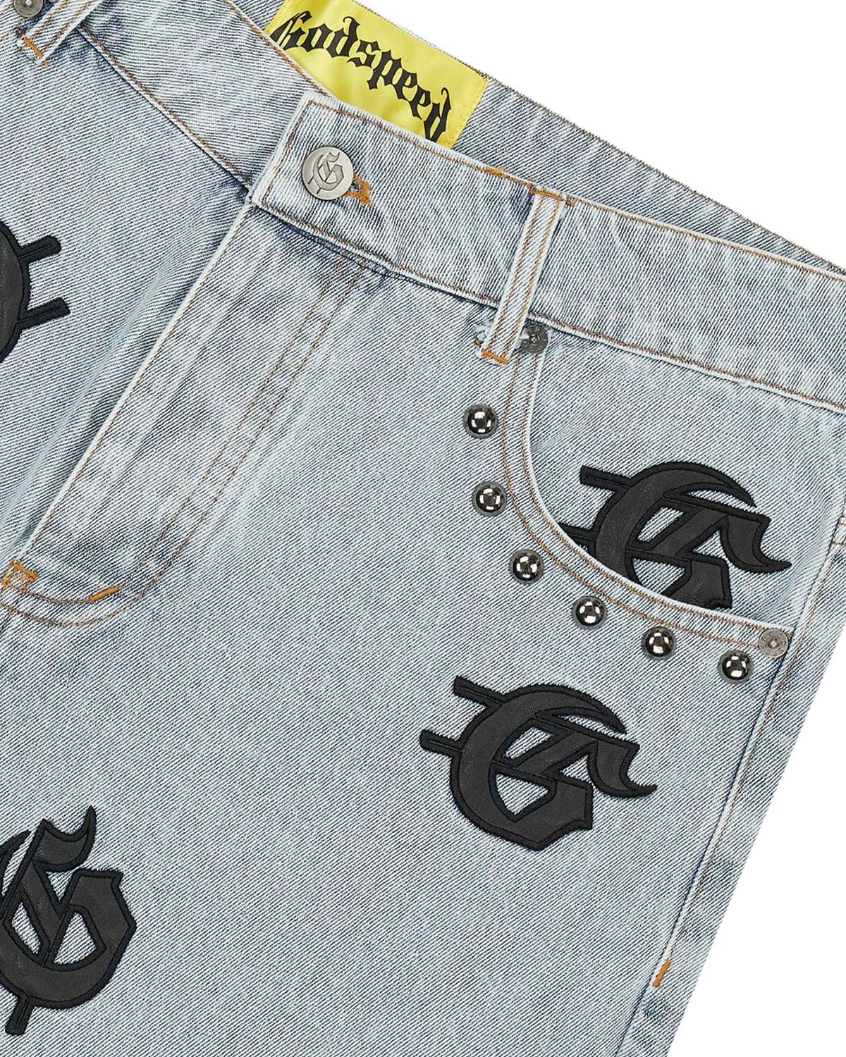 Godspeed Infinity Denim Shorts Blue Boom
