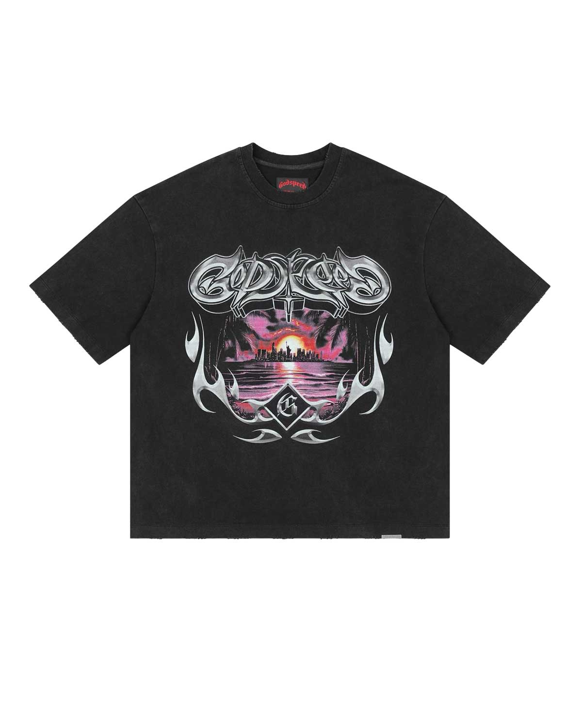 Godspeed Liberty Sunset Tee Black