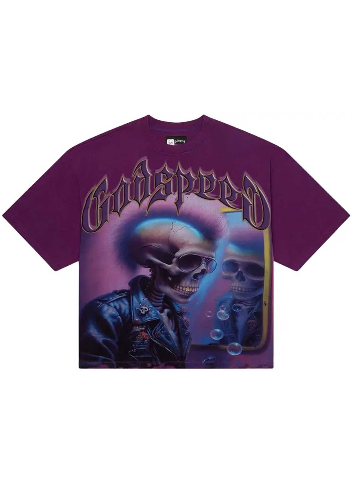 Godspeed Man in the Mirror Tee Plum Wash