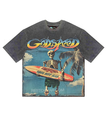 Godspeed Miami Surf Club Tee Grey Wash