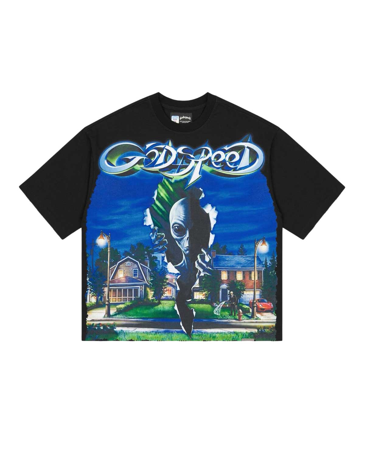Godspeed Neighborhood Watch Tee Black