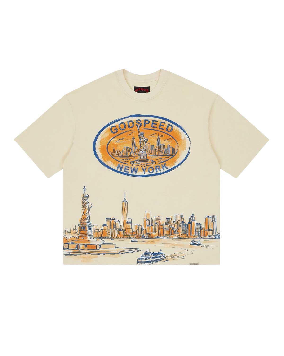 Godspeed New York Skyline Tee Bone