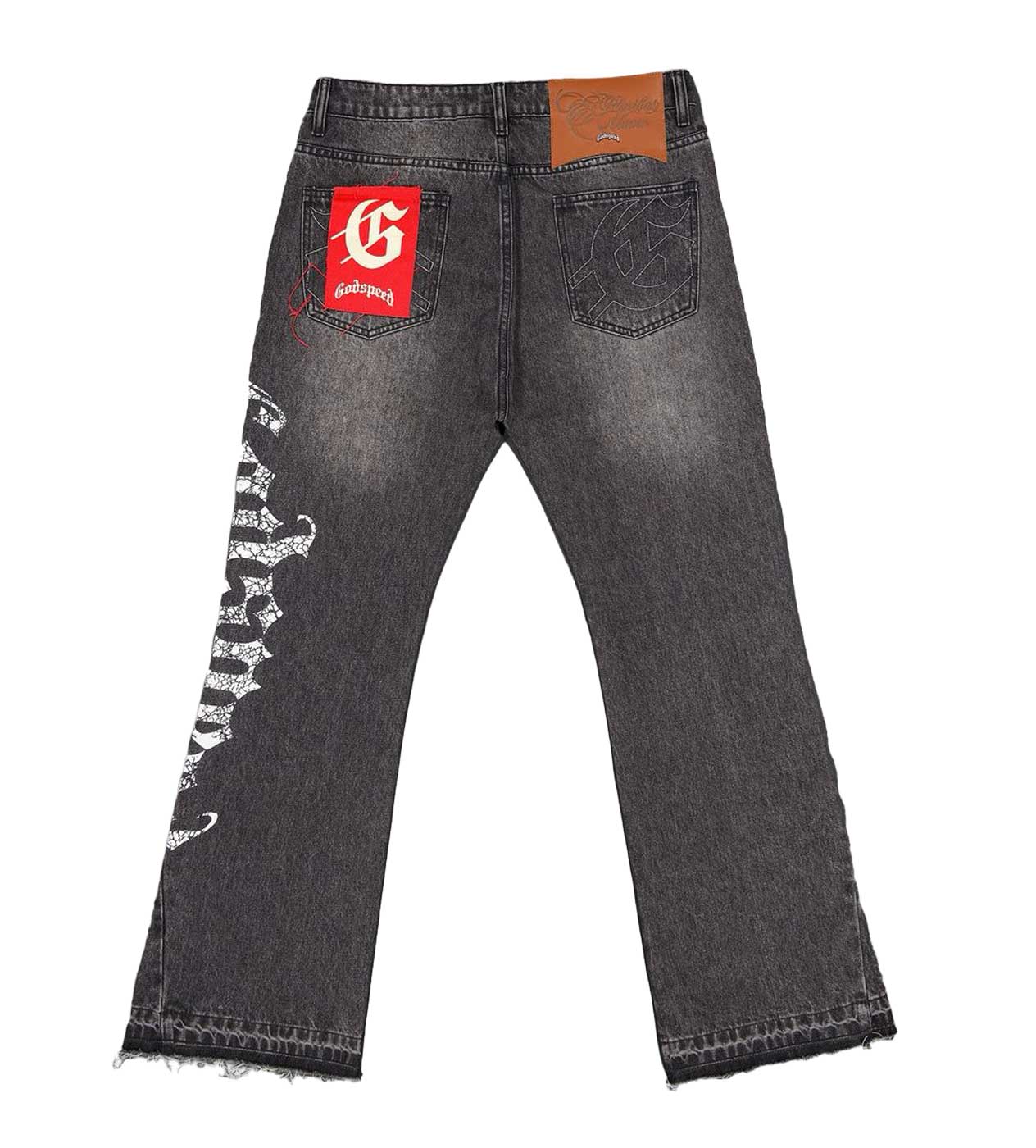 Godspeed OG Logo Flared Denim Black Wash