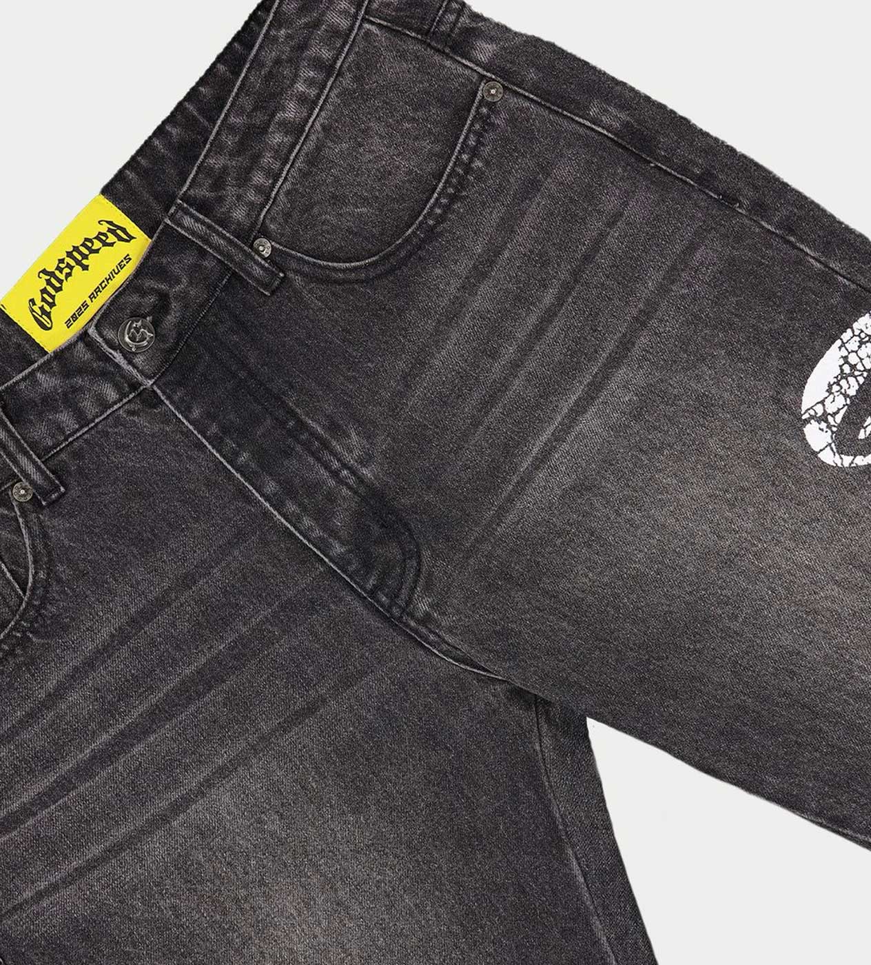 Godspeed OG Logo Flared Denim Black Wash