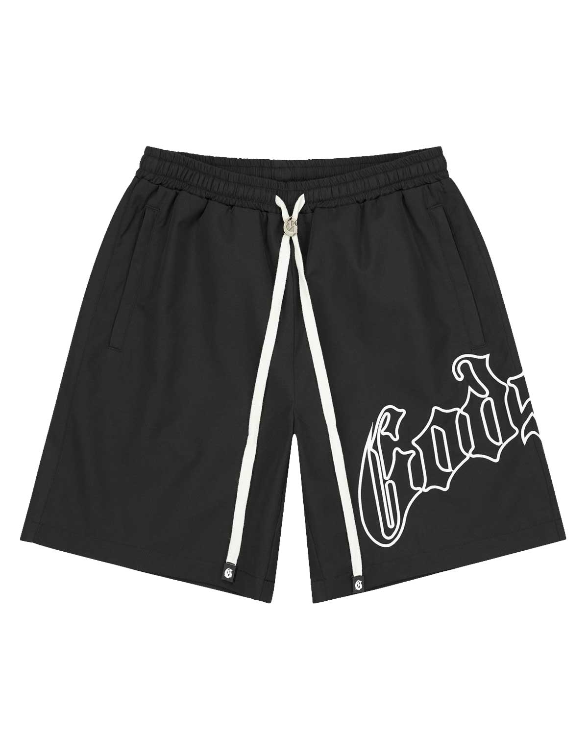 Godspeed OG Logo Nylon Shorts Black/White