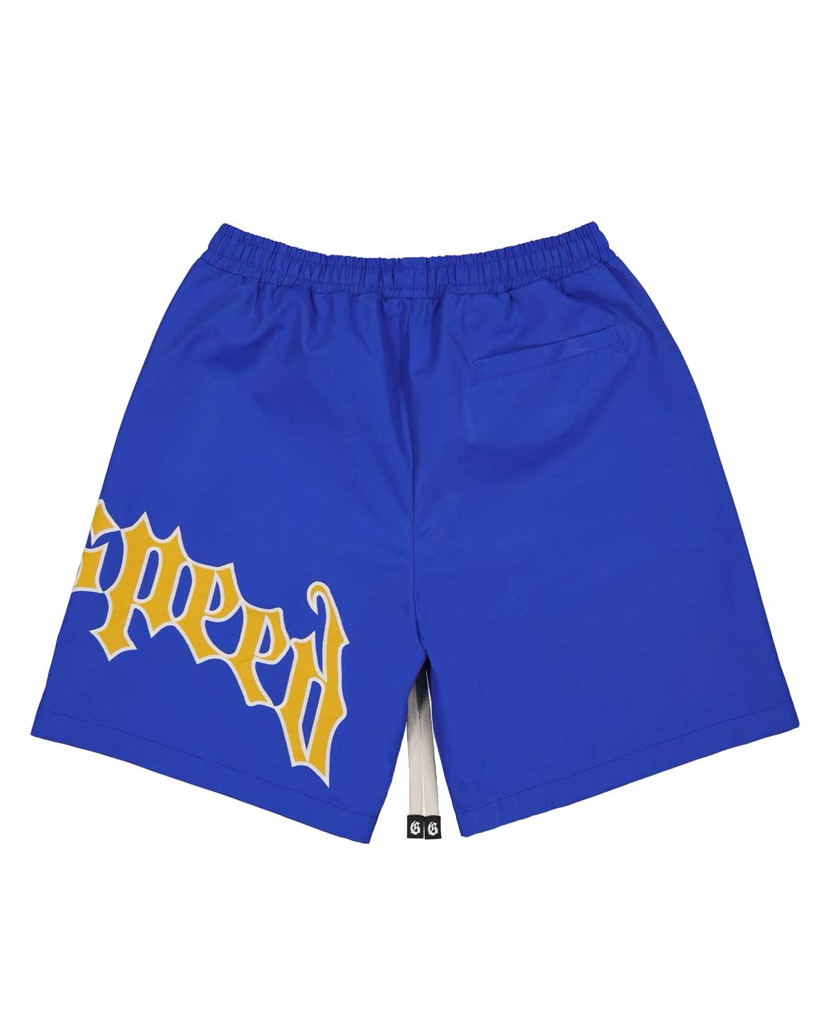 Godspeed OG Logo Nylon Shorts Blue/Yellow