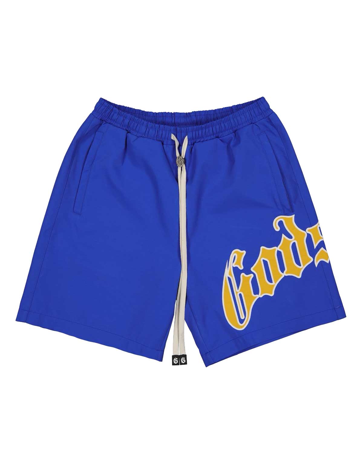 Godspeed OG Logo Nylon Shorts Blue/Yellow