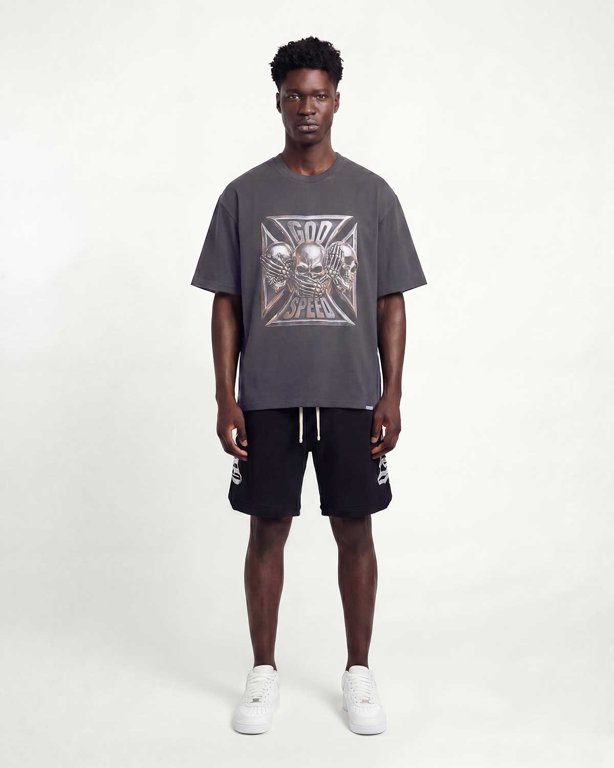 Godspeed Omerta Tee Ash Grey