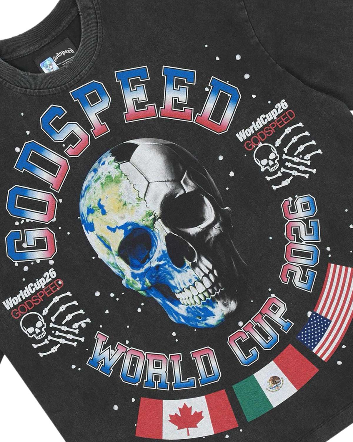 Godspeed Planet Futbol Tee Black