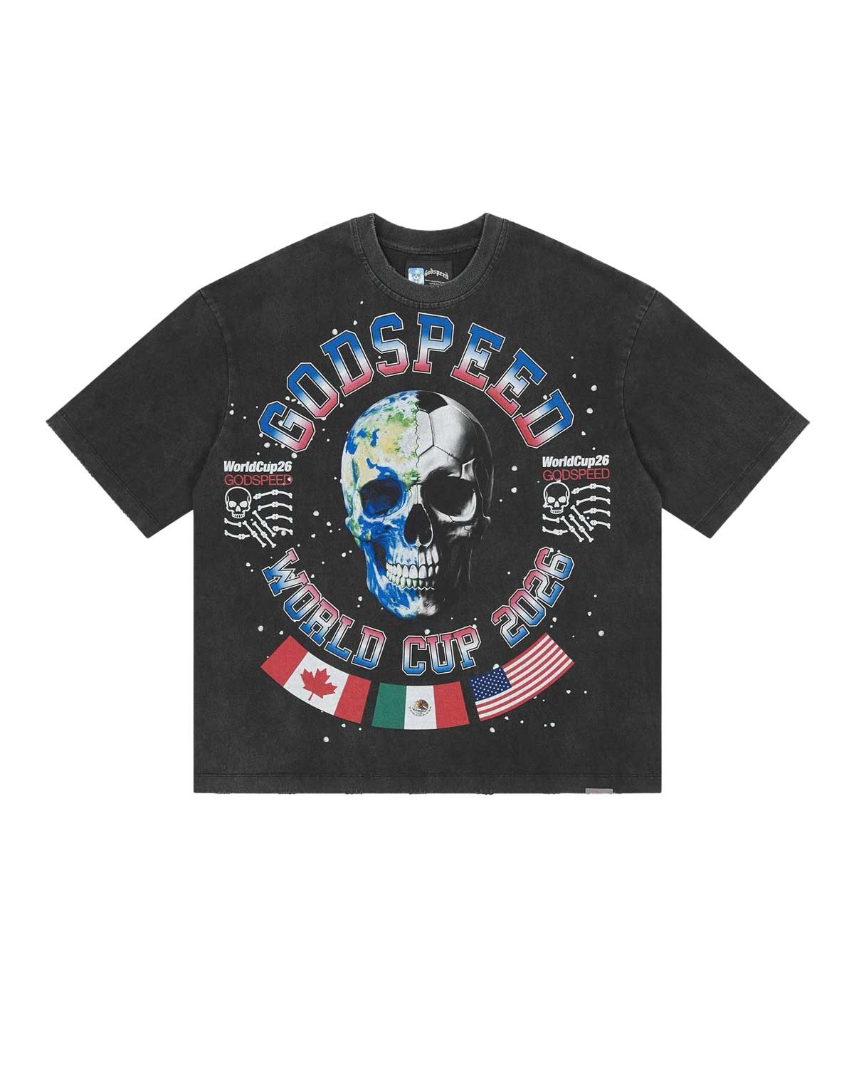 Godspeed Planet Futbol Tee Black