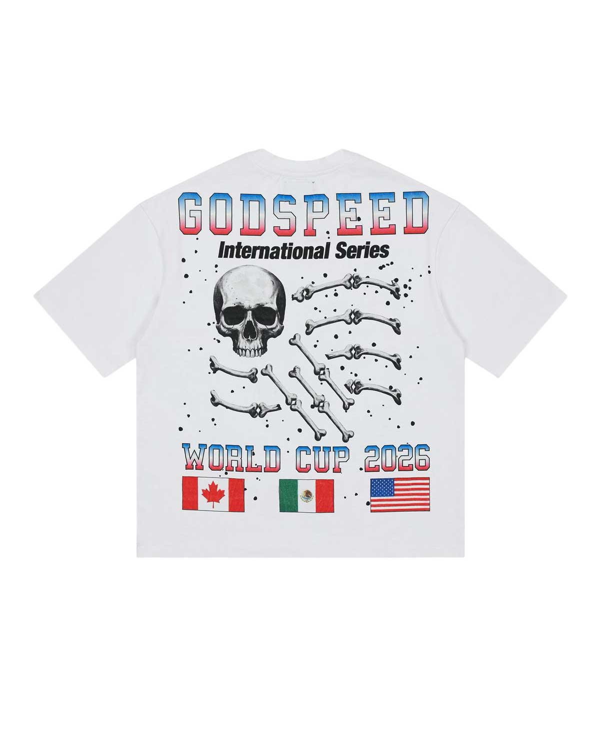 Godspeed Planet Futbol Tee White