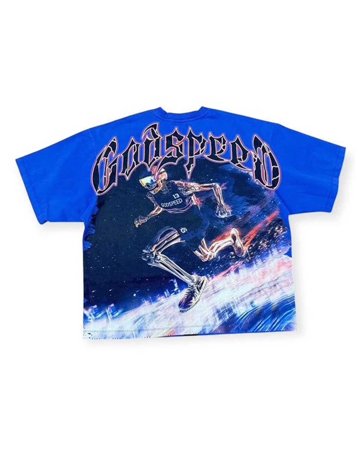 Godspeed Run Club Tee Blue