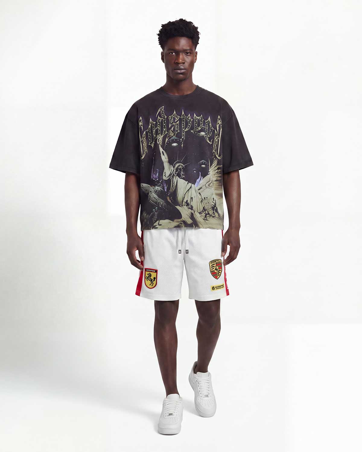 Godspeed The Landing Tee Black