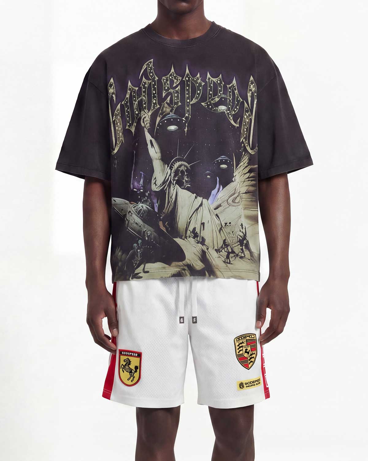 Godspeed The Landing Tee Black