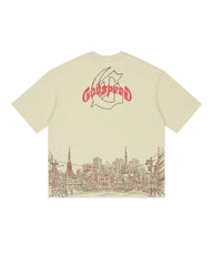 Godspeed Tokyo Skyline Tee Bone