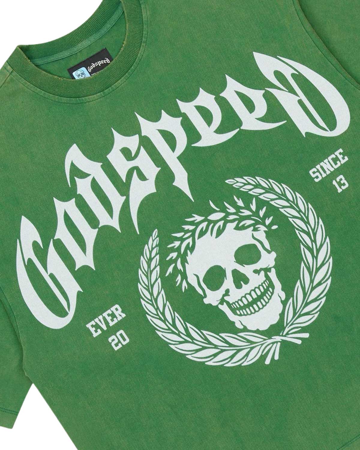 Godspeed Victor Crest Tee Green