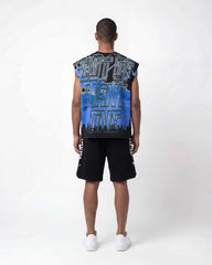 Godspeed Voltage Sleeveless Tee Black/Blue