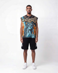 Godspeed Voltage Sleeveless Tee Black/Orange