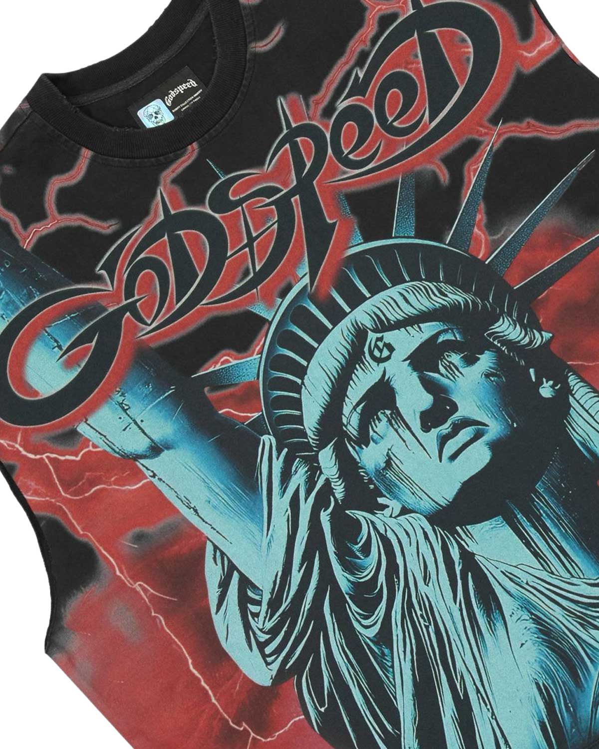 Godspeed Voltage Sleeveless Tee Black/Red