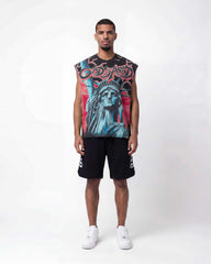 Godspeed Voltage Sleeveless Tee Black/Red