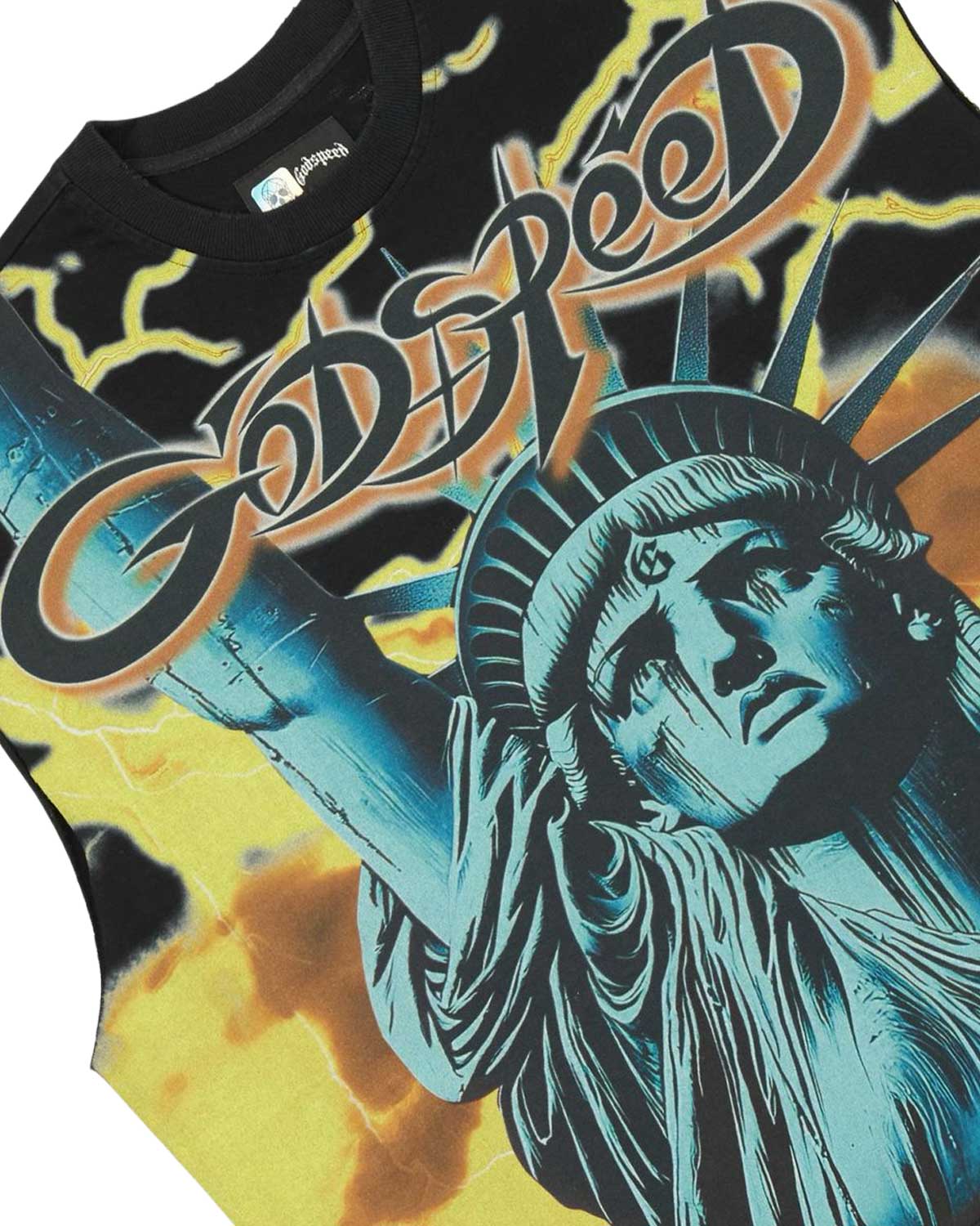 Godspeed Voltage Sleeveless Tee Black/Yellow