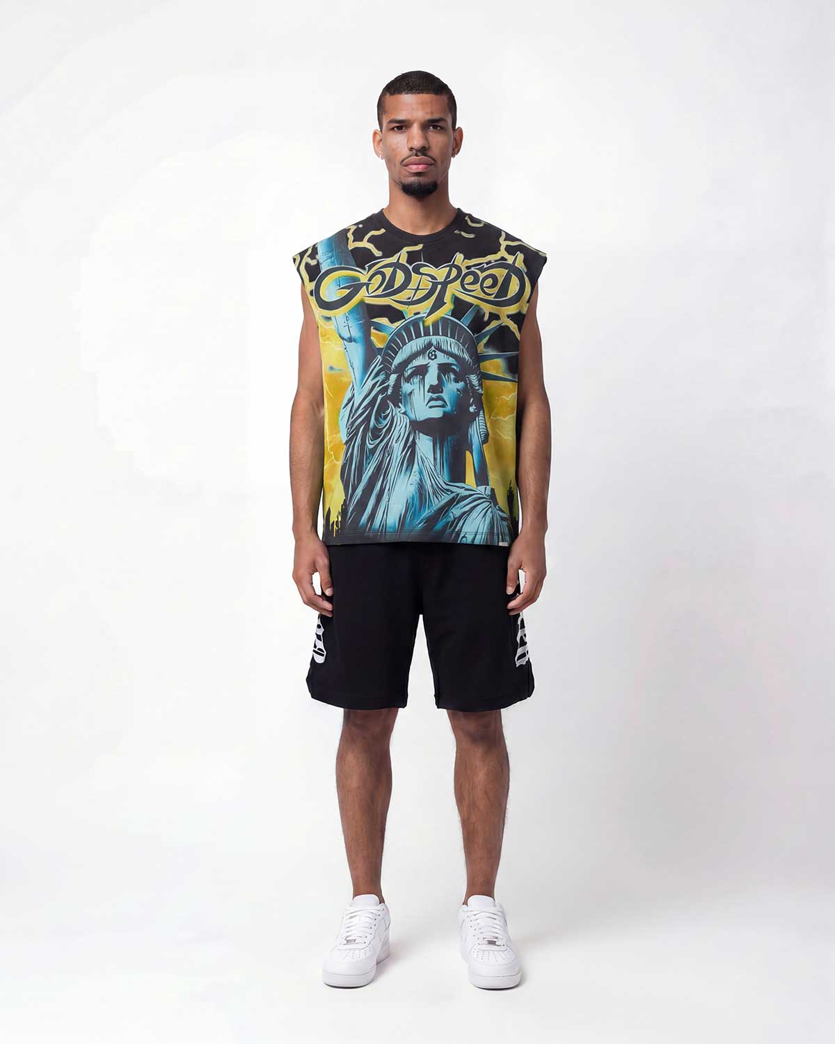 Godspeed Voltage Sleeveless Tee Black/Yellow