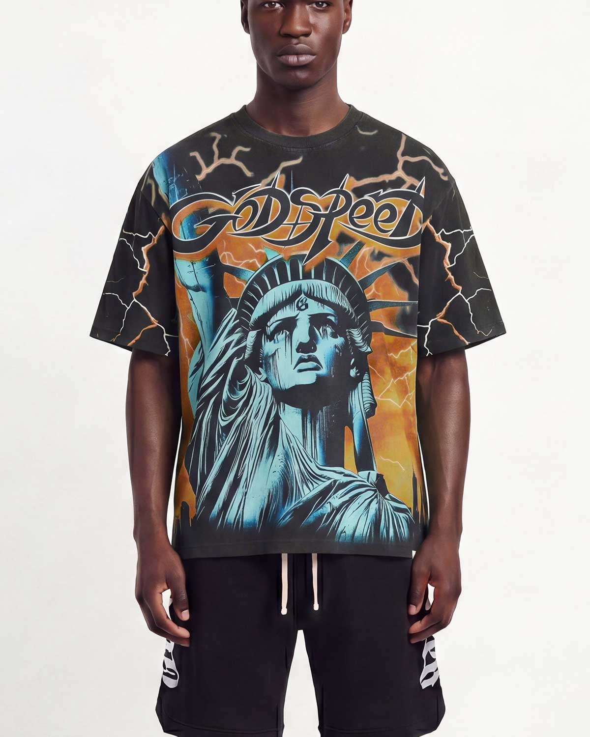 Godspeed Voltage Tee Black/Orange